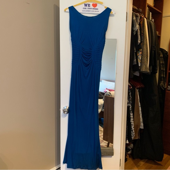 Catherine Malandrino Cobalt Blue Maxi Gown - 6 - Picture 4 of 9